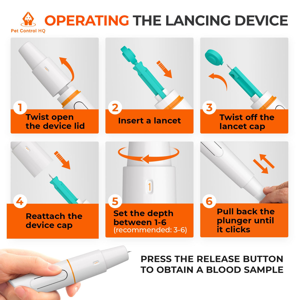 Pet Blood Glucose Monitoring Kit for Dogs & Cats with Test Strips