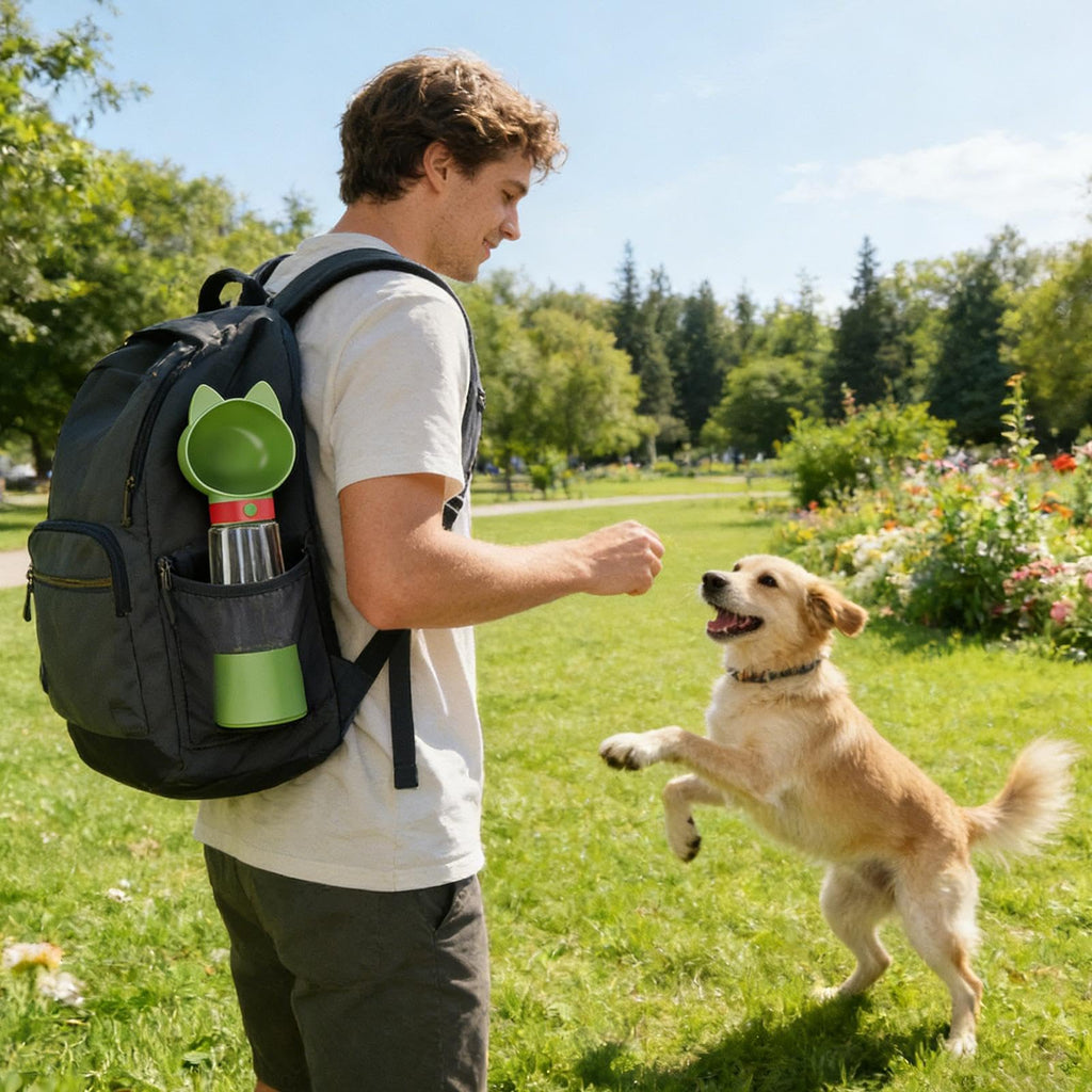 Dog Water Bottle 2-in-1 Leak Proof Portable Drinking Tools