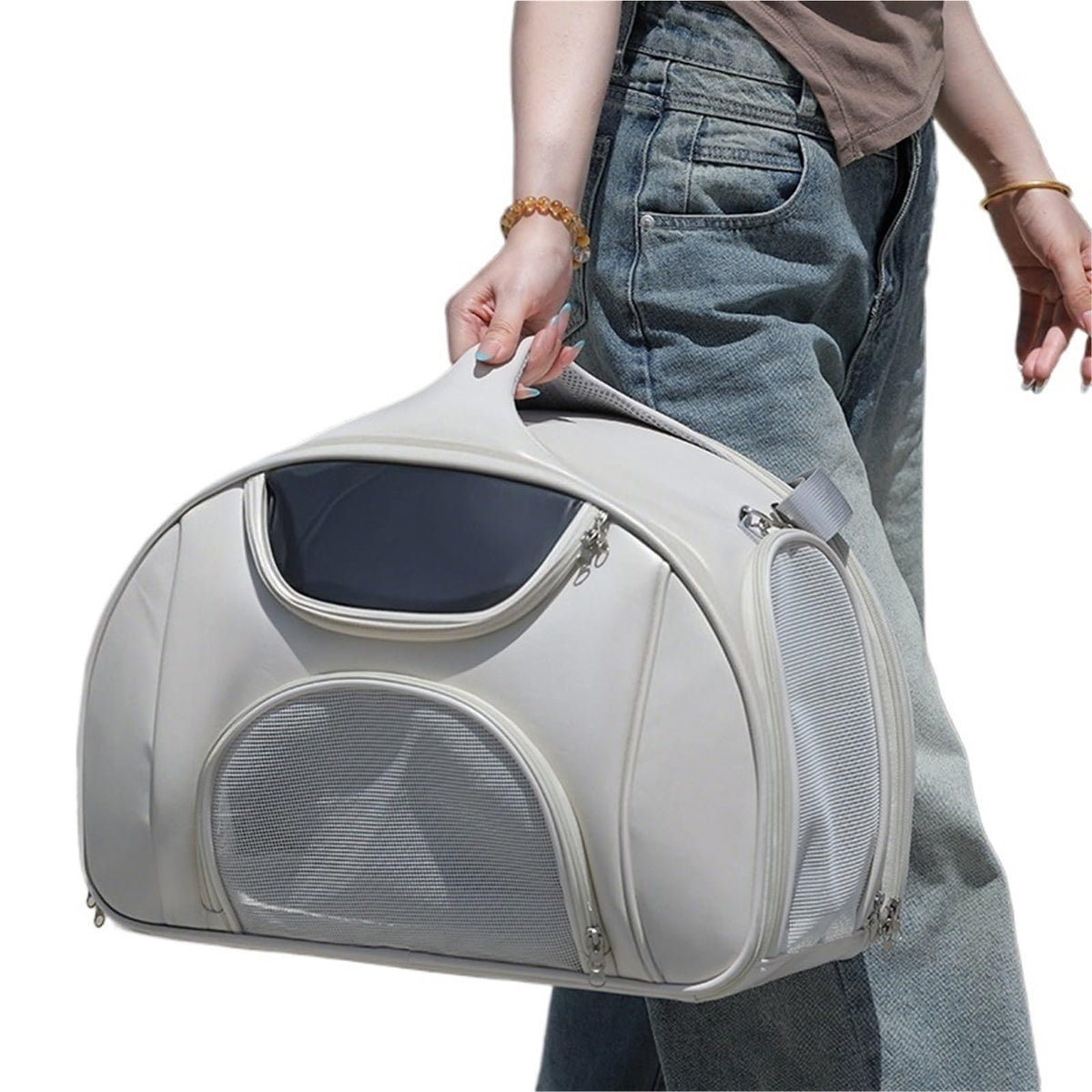 Expandable XXL Pet Carrier Backpack with 600D Oxford Fabric