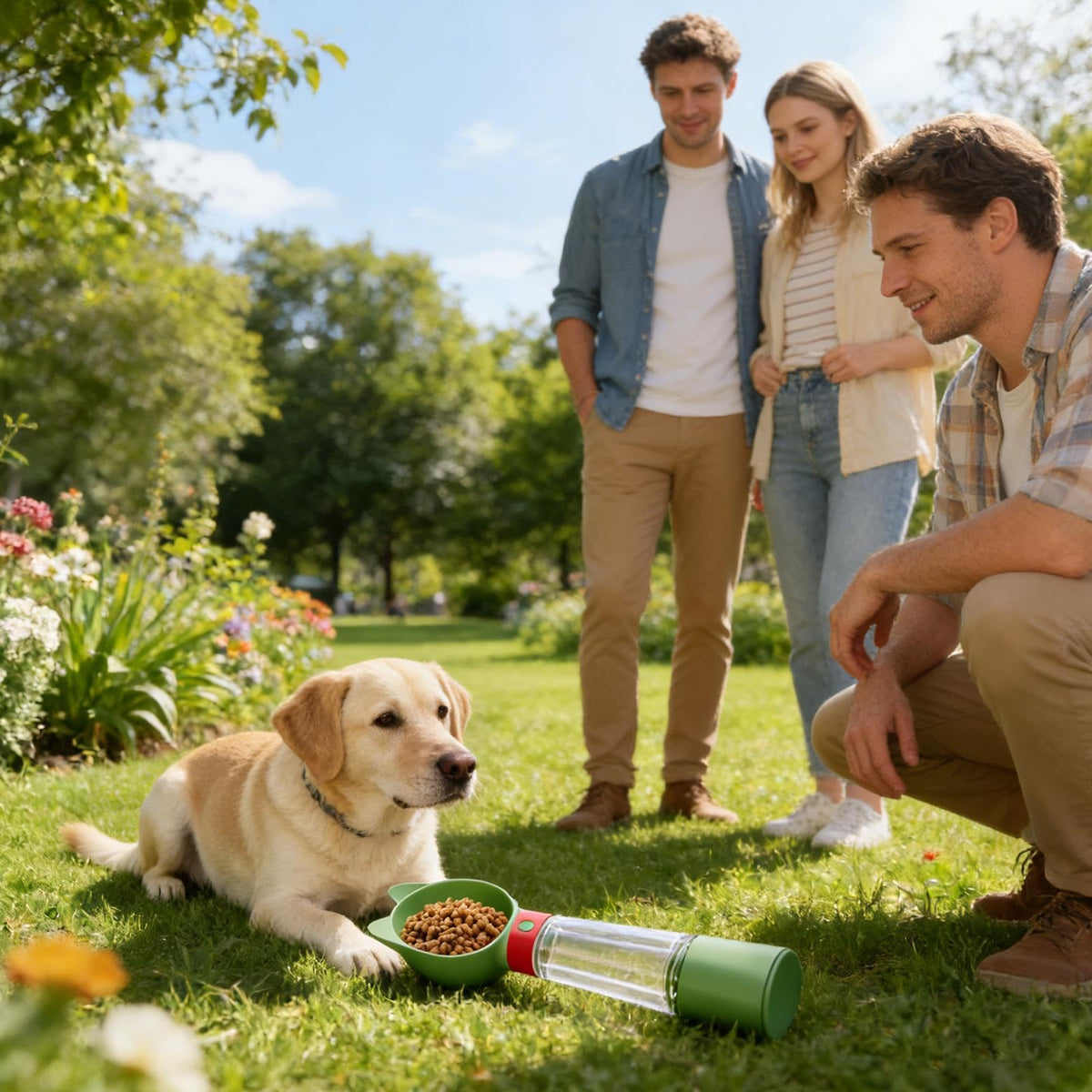 Dog Water Bottle 2-in-1 Leak Proof Portable Drinking Tools