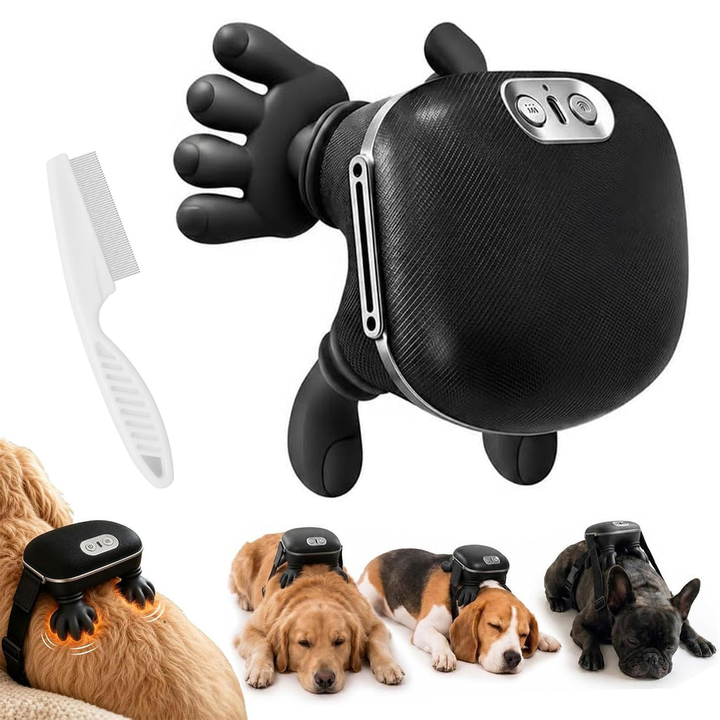 Automatic Pet Massager & Grooming Brush for Dogs & Cats, Stress Relief Tool
