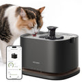 Cordless Smart Pet Water Fountain with App Monitoring & Stainless Steel Tray, 3L
