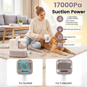 PETSITE 9-in-1 Dog Grooming Vacuum Kit for Shedding