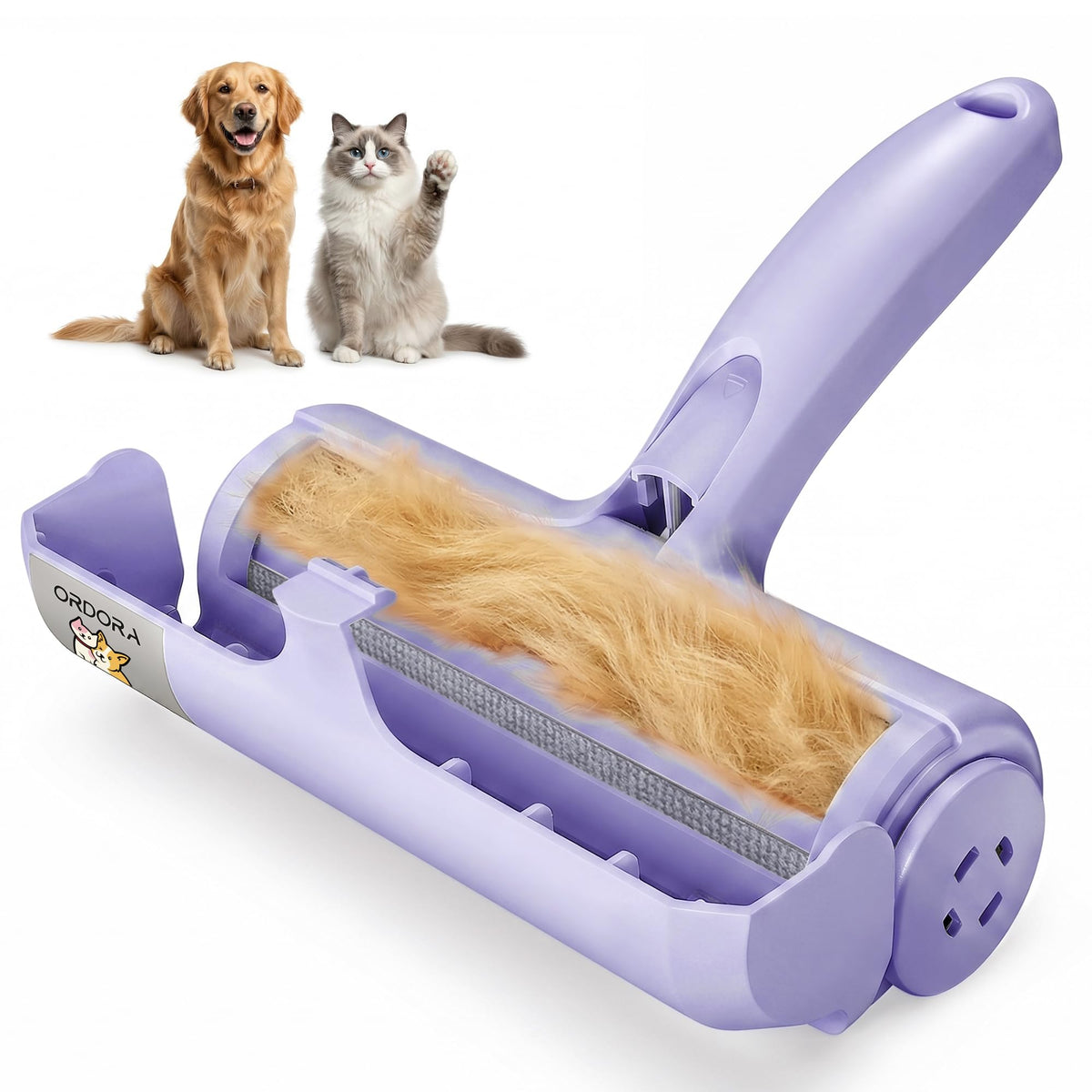 Reusable Pet Hair Remover Roller for Furniture, Carpet & Bedding