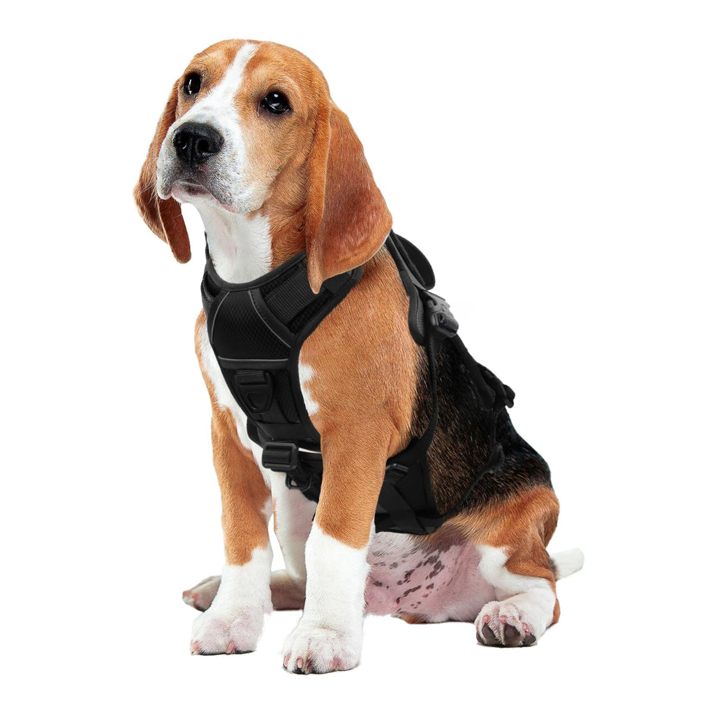 Escape-Proof No Pull Dog Harness with Reflective Padding & Handle for Large Dogs