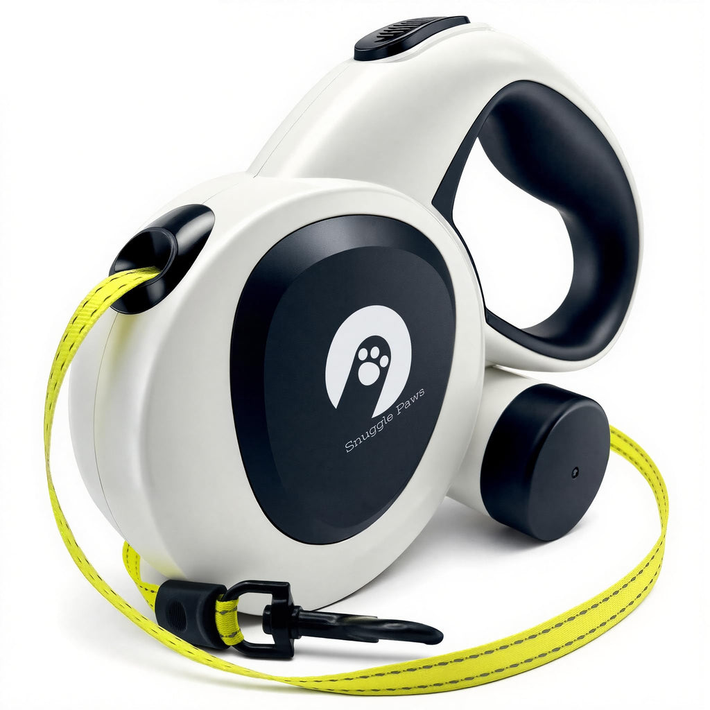 16ft Retractable Dog Leash with LED Light & Reflective Design