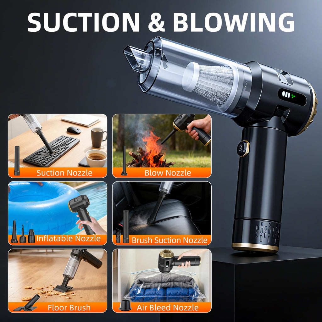 Cordless Handheld Vacuum Cleaner with 23000Pa Suction for Home & Car Cleaning