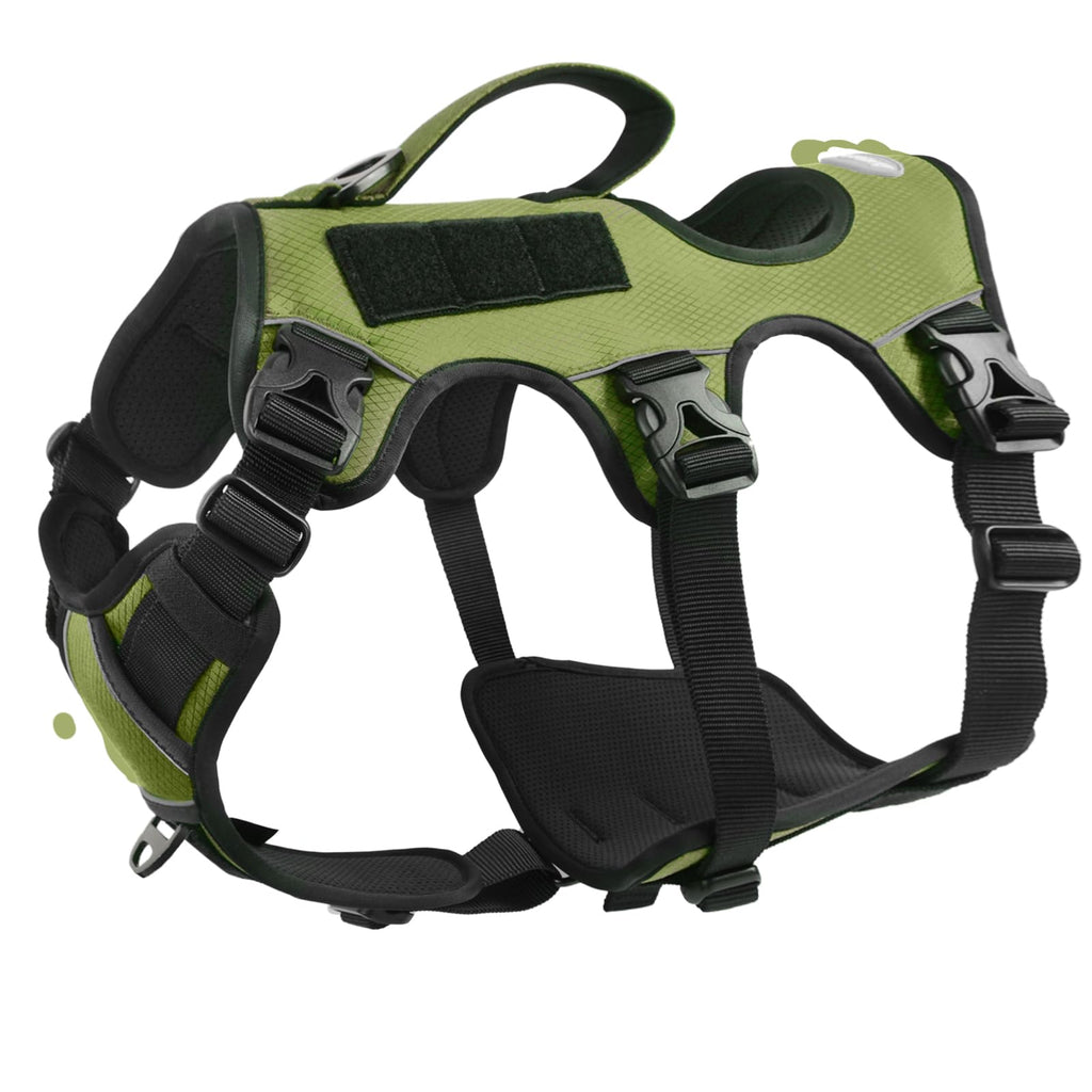 Escape-Proof No Pull Dog Harness with Reflective Padding & Handle for Large Dogs