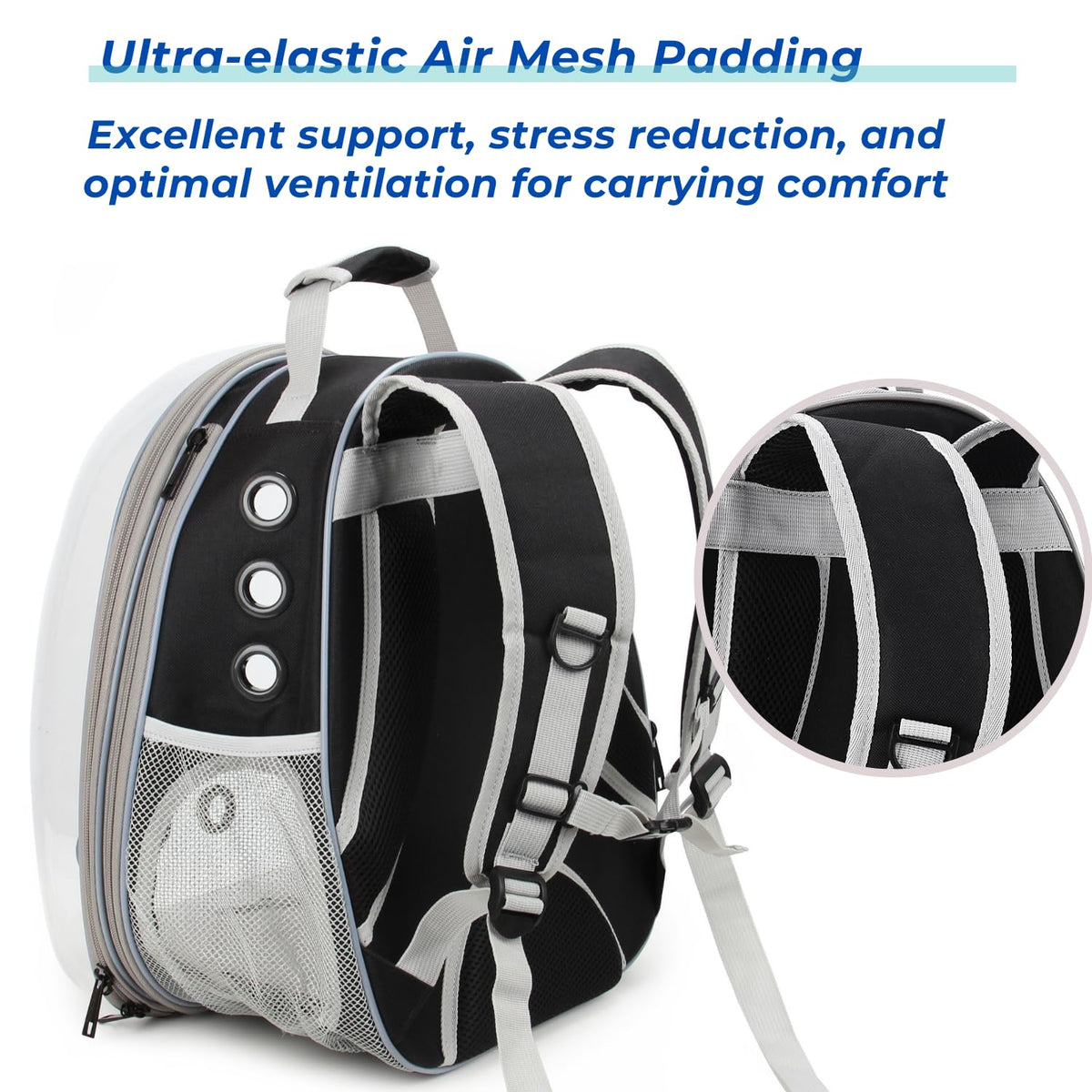 Bubble Pet Carrier Backpack for Cats & Puppies, Airline Approved