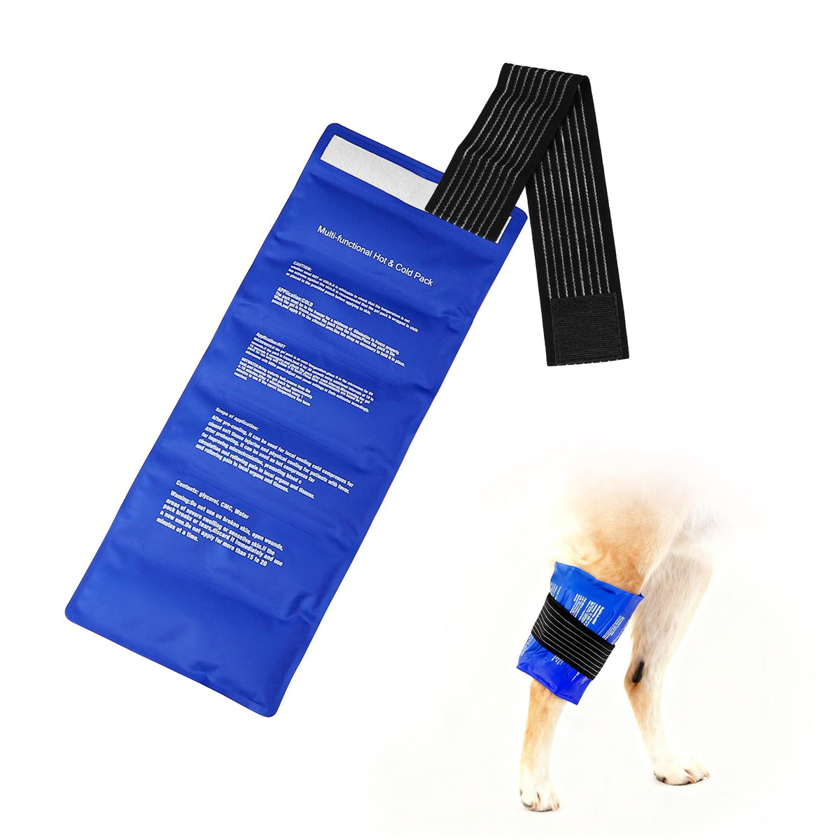 Reusable Hot & Cold Gel Wrap for Dogs, Joint & Muscle Relief