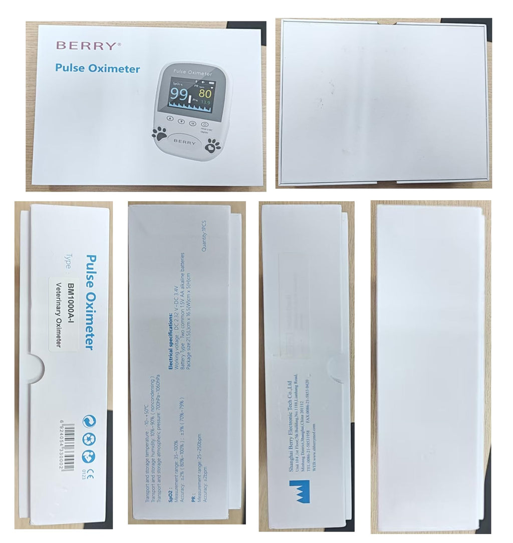 Bluetooth Pet Blood Oxygen & Pulse Rate Monitor with Tongue Probe