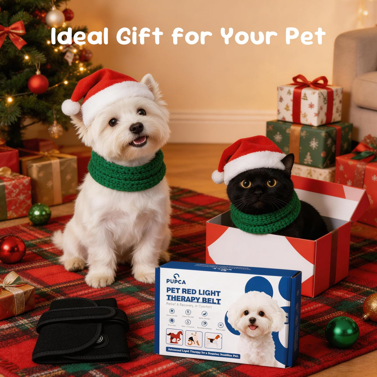 Red Light Therapy Belt for Dogs, Portable Joint Relief Wrap