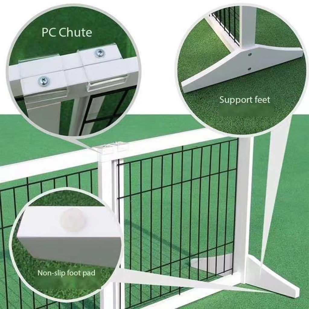 Freestanding Wooden Pet Gate for Doorways, Stairs & Indoor Spaces