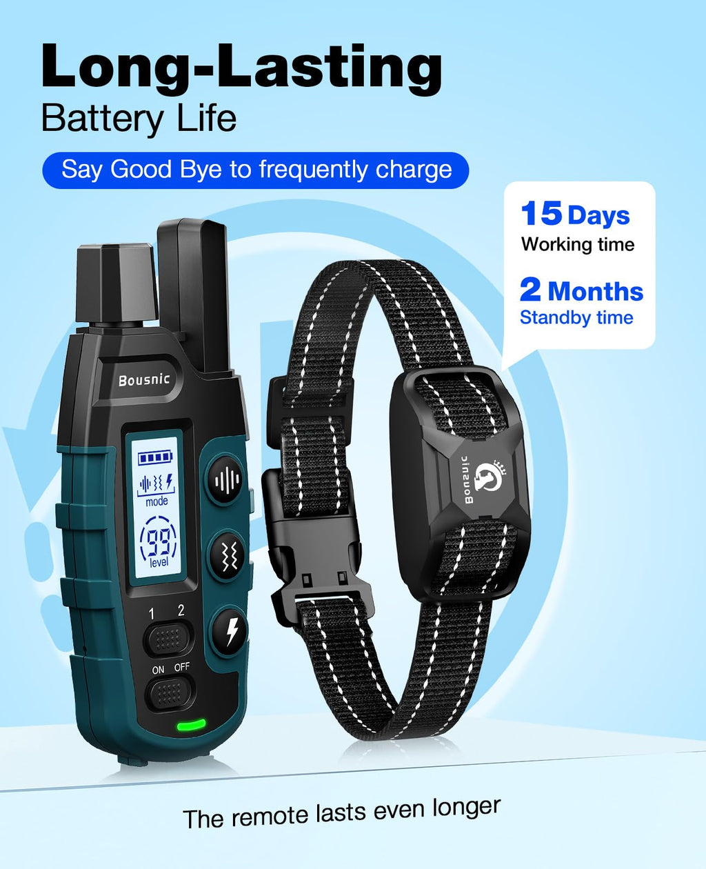 Bousnic Dog Training Collar with Remote