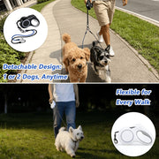 16.4ft LED Retractable Dog Leash with 360° Tangle-Free Design