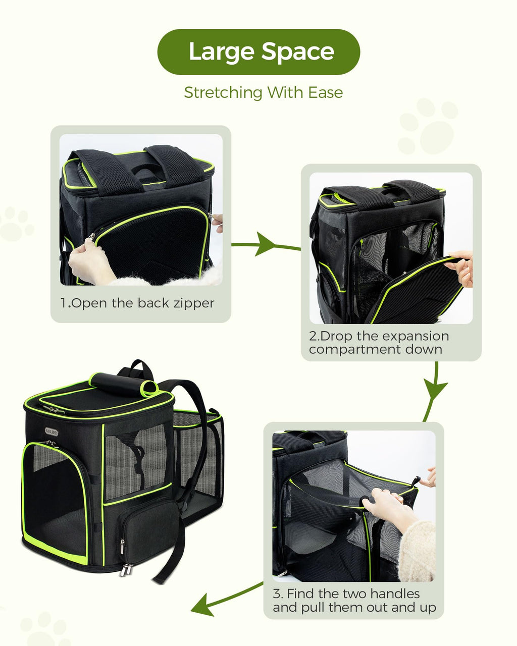 Airline Approved Pet Travel Backpack for Small & Medium Cats and Dogs