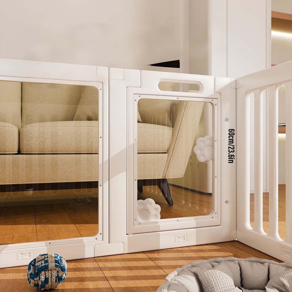 Modular Indoor Dog Playpen with Adjustable Fence Panels