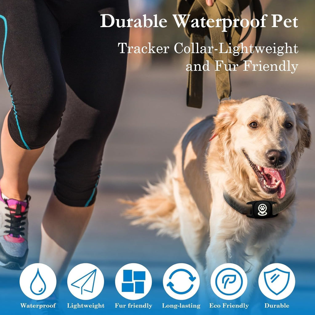 Smart Pet Tracker for Dogs with Find My Support, No Monthly Fee
