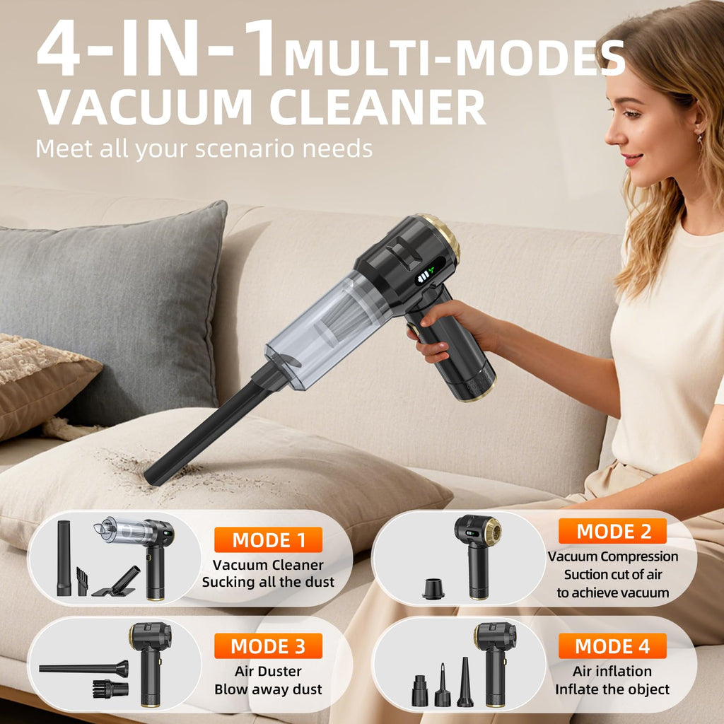 Cordless Handheld Vacuum Cleaner with 23000Pa Suction for Home & Car Cleaning