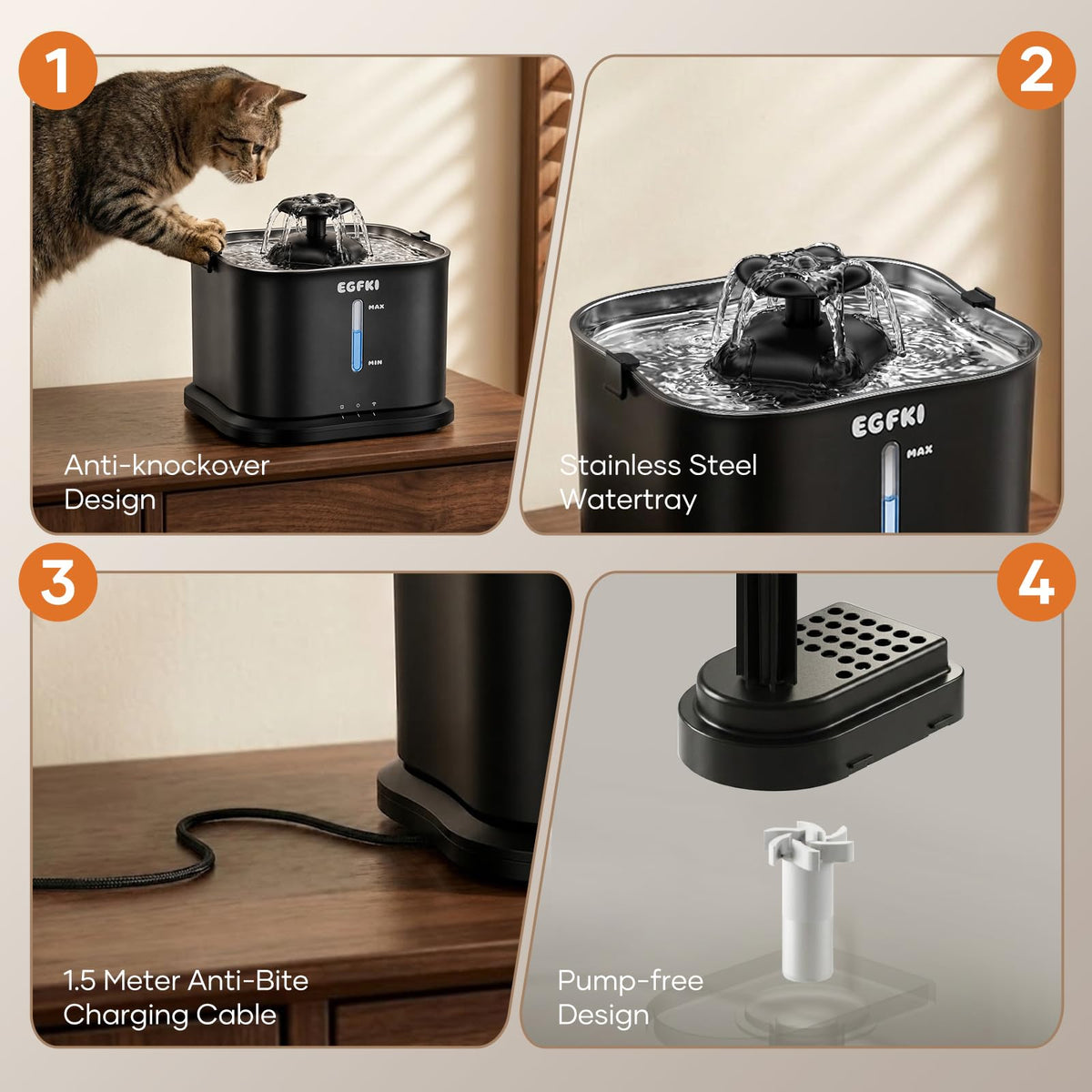 Cat Water Fountain