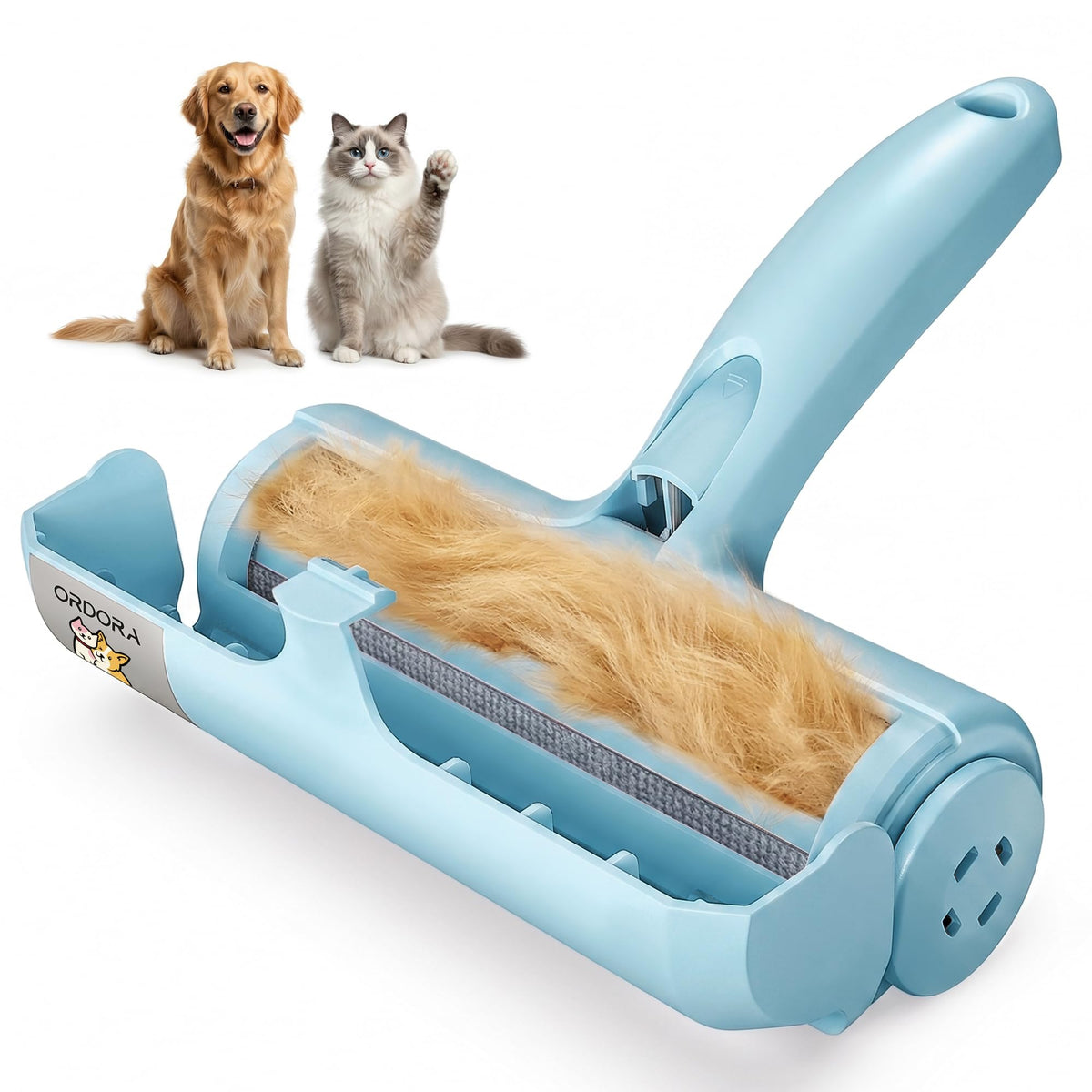 Reusable Pet Hair Remover Roller for Furniture, Carpet & Bedding