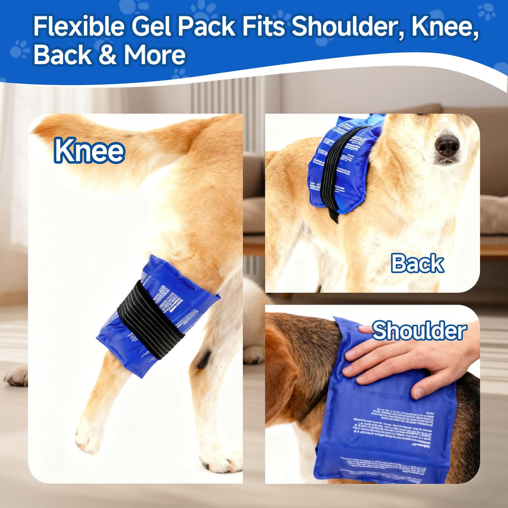 Reusable Hot & Cold Gel Wrap for Dogs, Joint & Muscle Relief