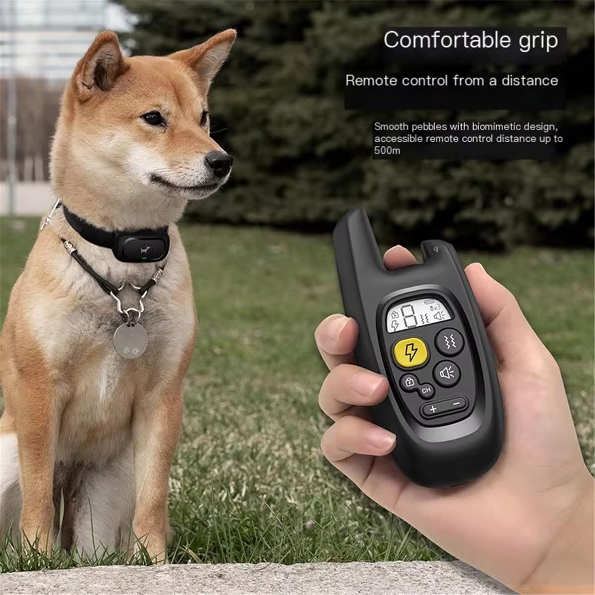 Rechargeable Waterproof Dog Training Collar with Remote Control