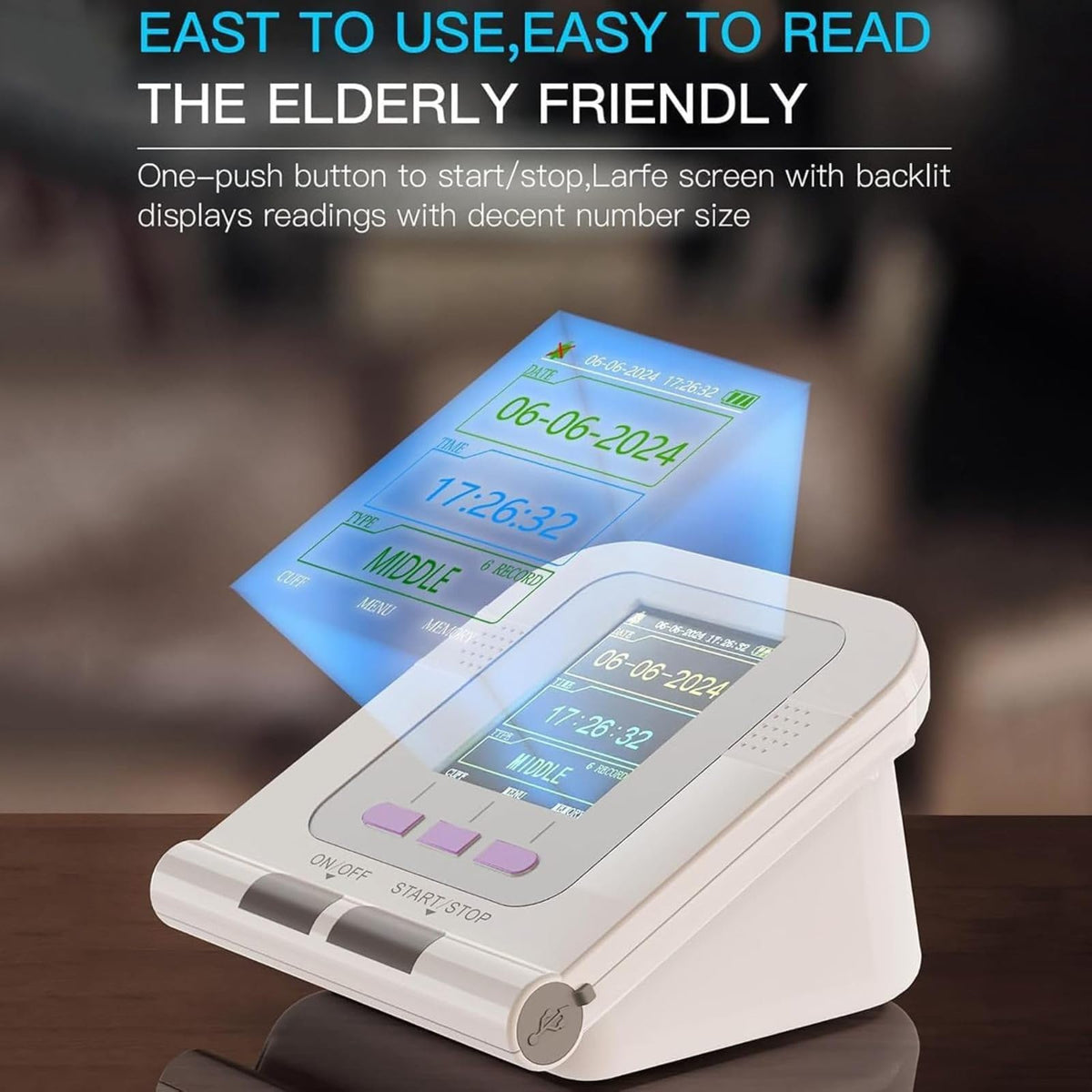 Digital Veterinary Blood Pressure Monitor with 3 Cuffs & LCD Display