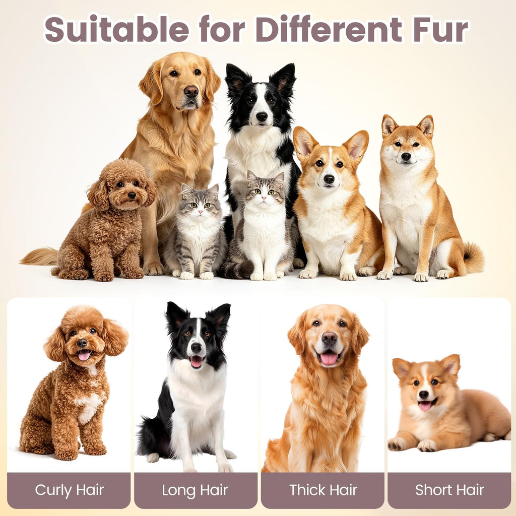 PETSITE 9-in-1 Dog Grooming Vacuum Kit for Shedding