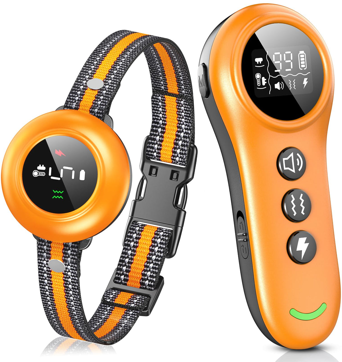 2-in-1 Dog Training Collar with Remote, Beep, Vibration & Shock Modes
