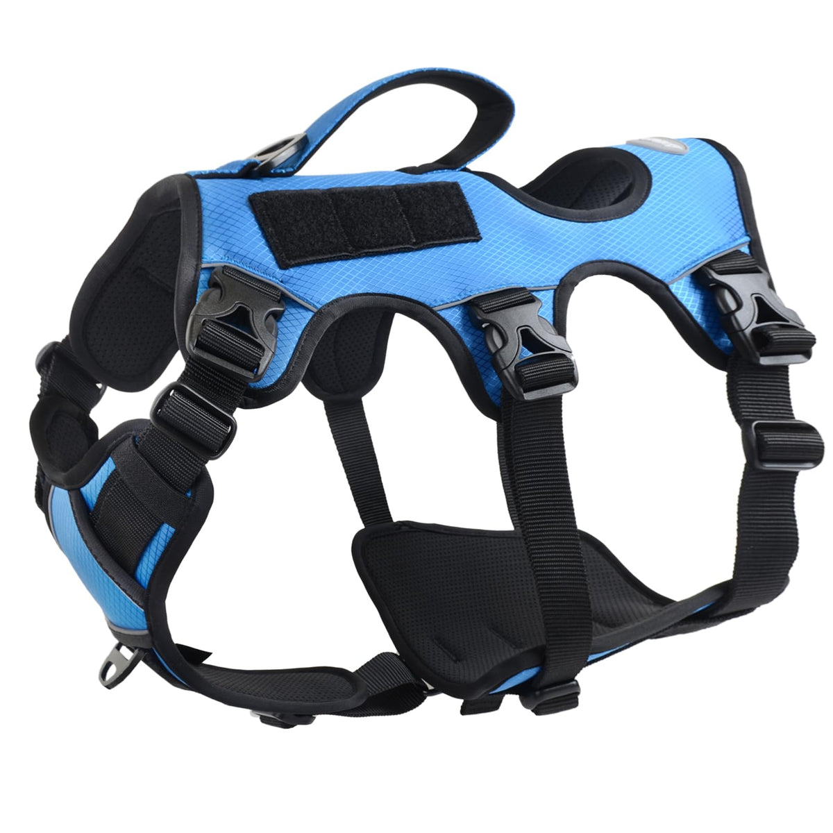 Escape-Proof No Pull Dog Harness with Reflective Padding & Handle for Large Dogs