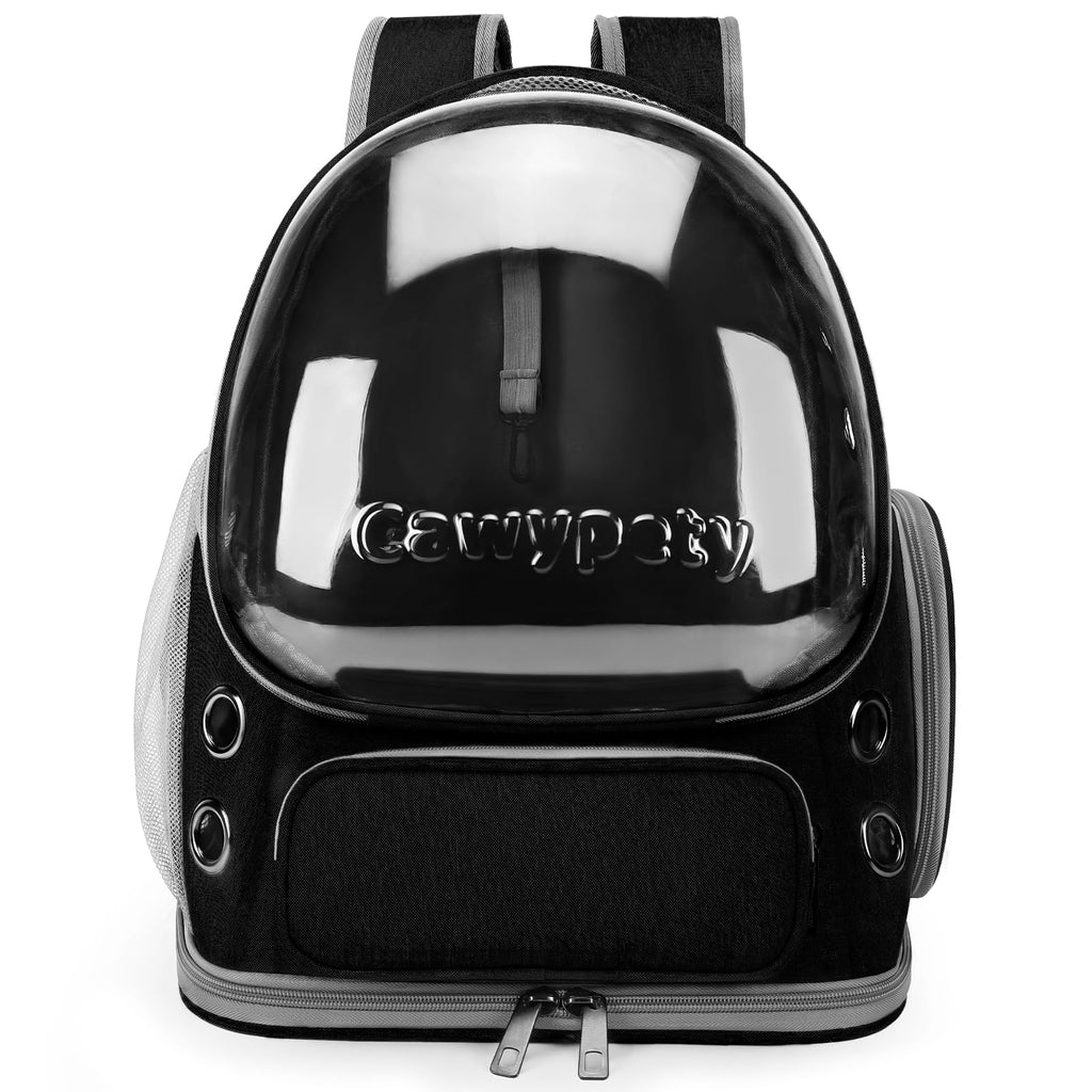 Transparent Cat Backpack Carrier with Breathable Design, Up to 15lbs