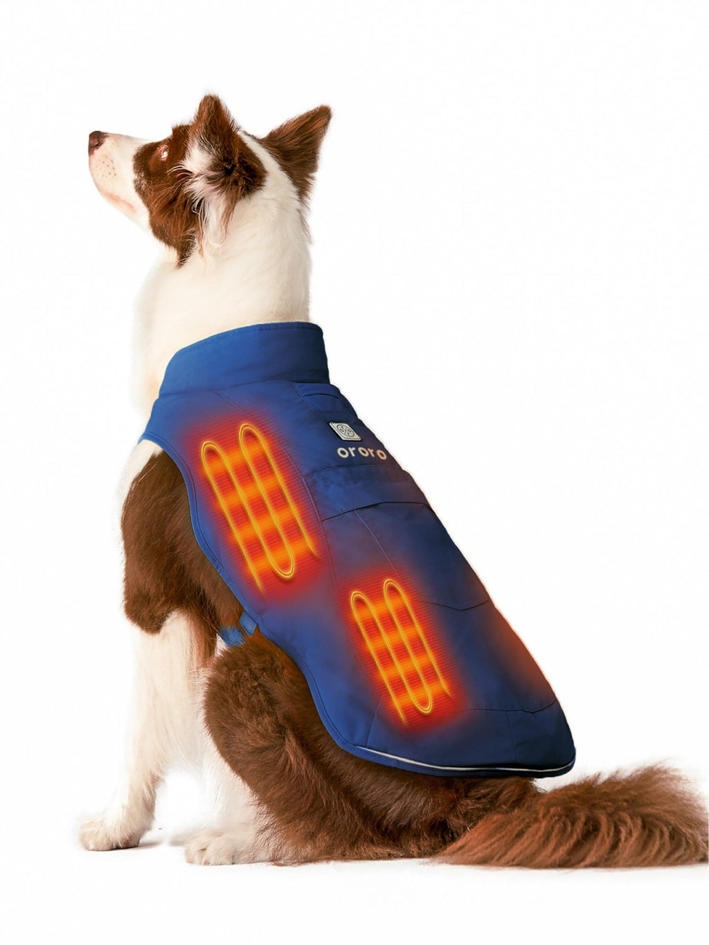 Heated Dog Vest with Battery & Reflective Strips, 4 Heating Zones
