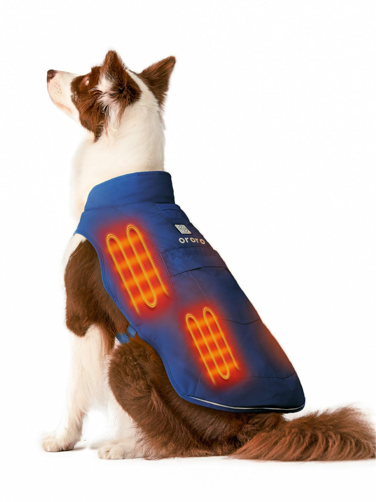 Heated Dog Vest with Battery & Reflective Strips, 4 Heating Zones