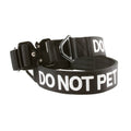 2-Inch Nylon Dog Collar with Neoprene Padding & Safety Message