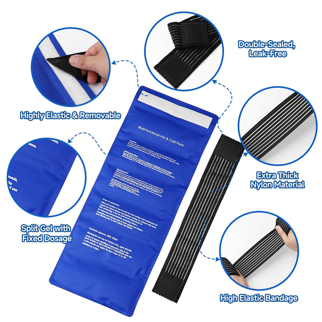 Reusable Hot & Cold Gel Wrap for Dogs, Joint & Muscle Relief