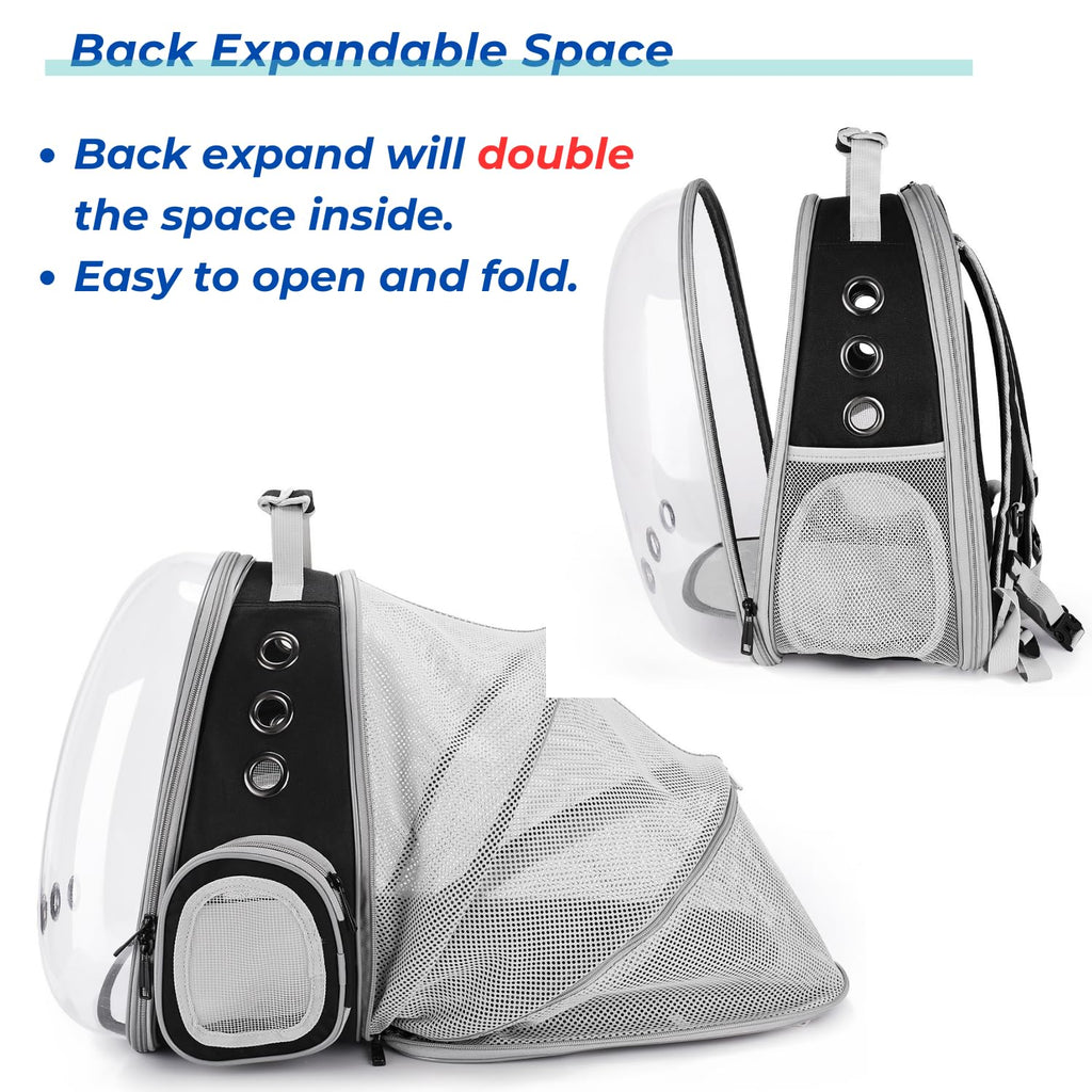 Bubble Pet Carrier Backpack for Cats & Puppies, Airline Approved