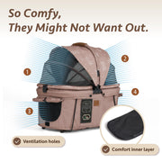 Small & Medium Dog Car Seat & Carrier Booster Seat