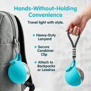 Pawb Pet Bottle Stainless for Small Dogs and Puppies Foldable Silicone Bowl