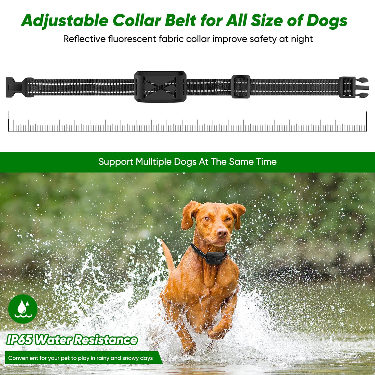 2-in-1 Wireless Dog Fence & Training Collar with Vibration and Shock Modes