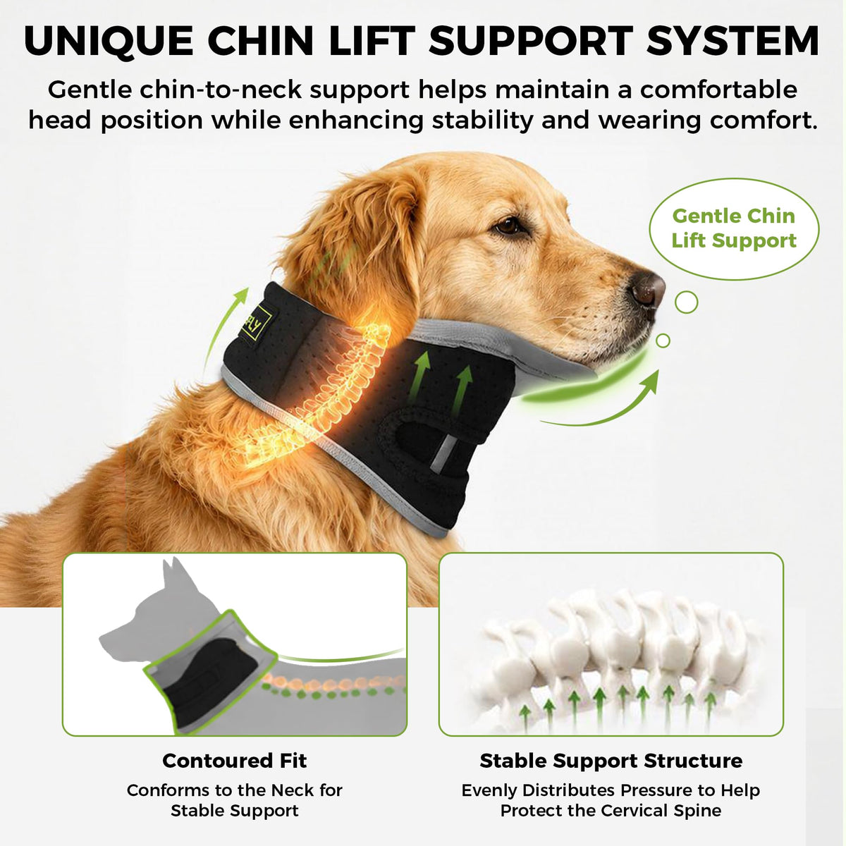 Dog Neck Support Brace for Large Breeds, Cervical Recovery Collar