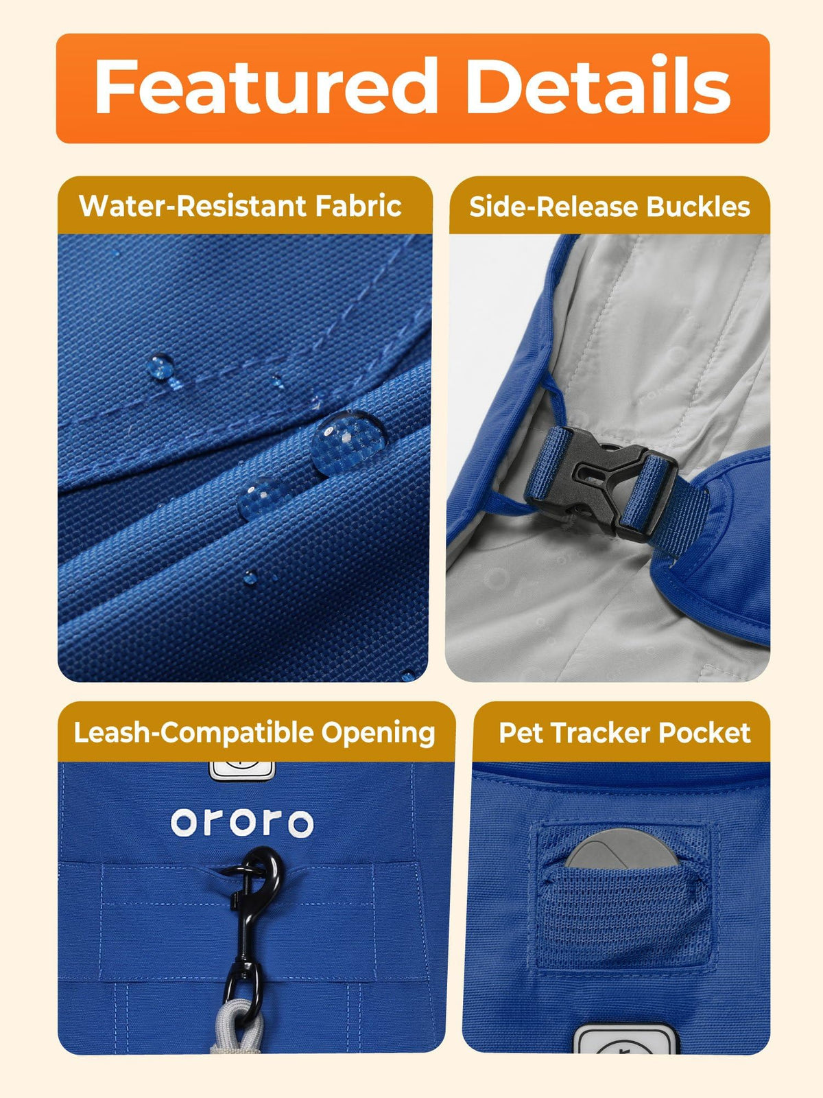Heated Dog Vest with Battery & Reflective Strips, 4 Heating Zones