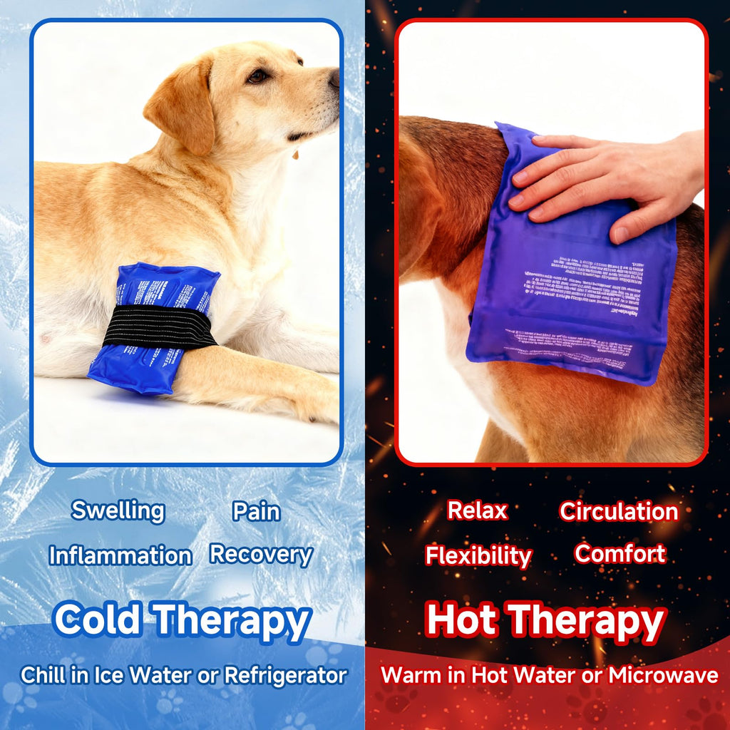 Reusable Hot & Cold Gel Wrap for Dogs, Joint & Muscle Relief
