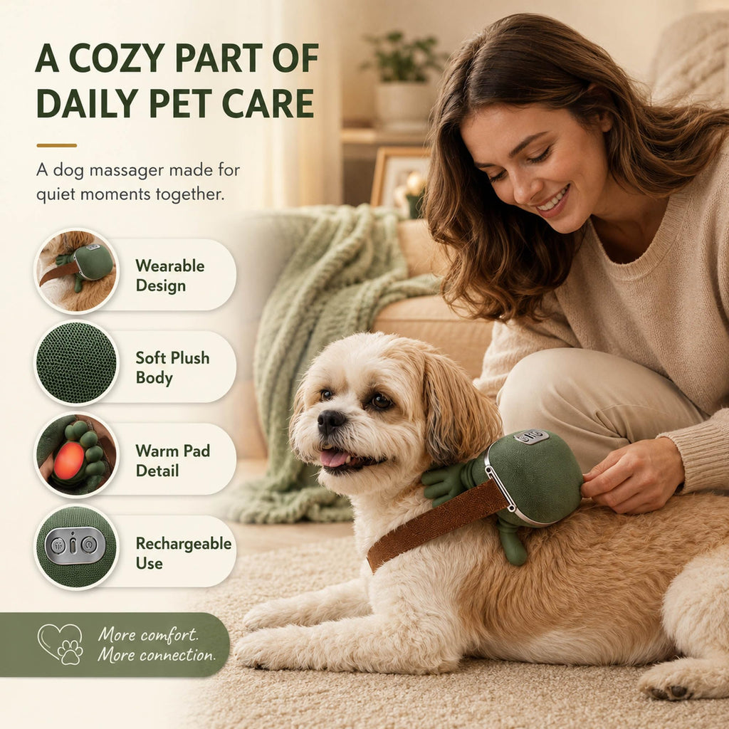 Heated Dog Neck & Shoulder Massager with USB Charging