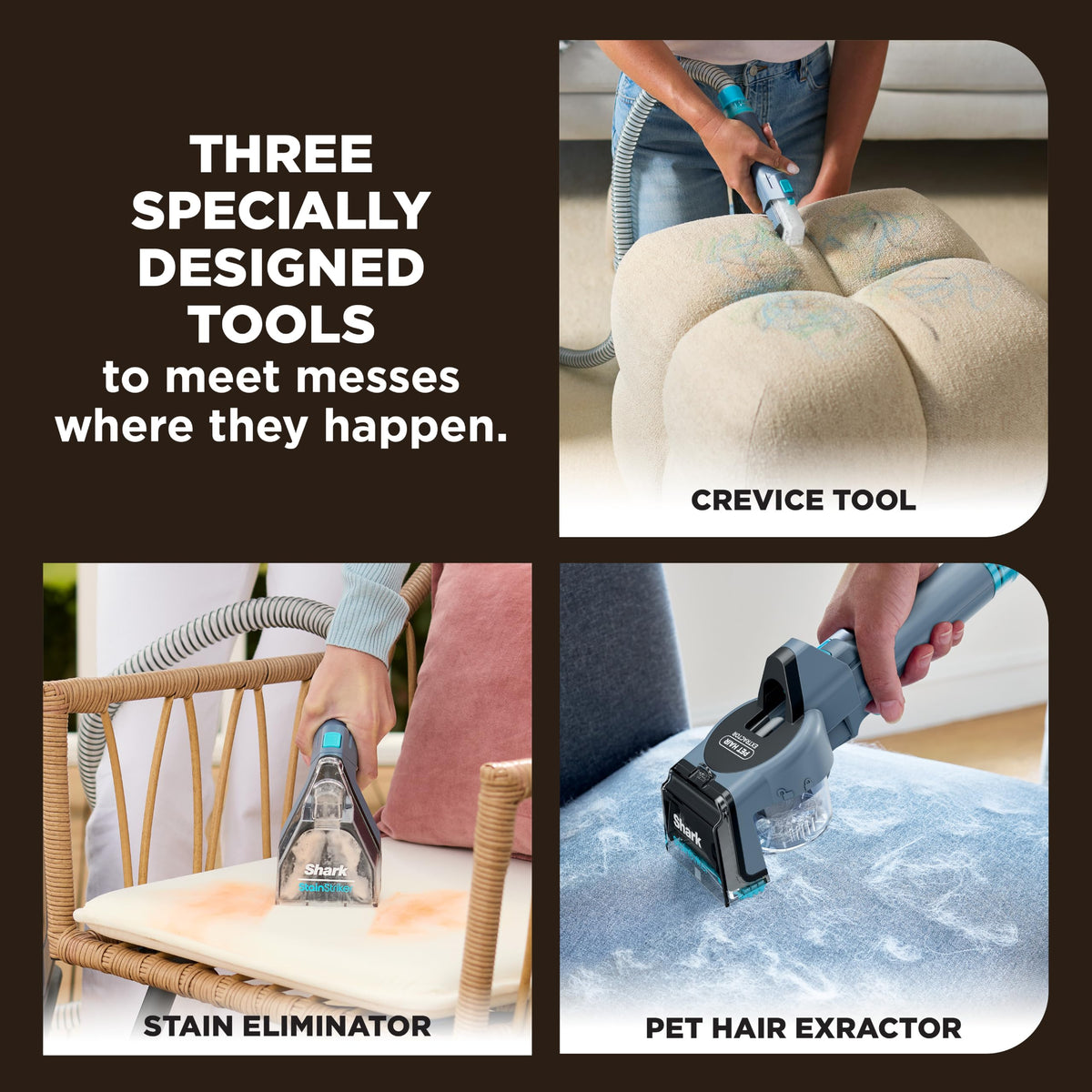 Portable Carpet & Upholstery Cleaner for Stain & Odor Removal